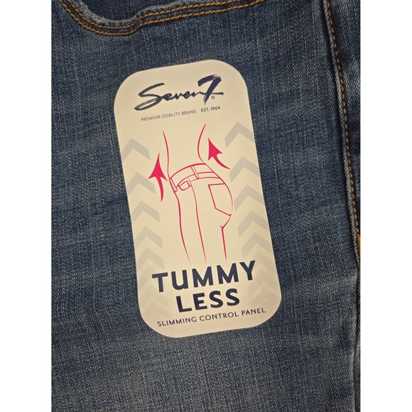 NEW Seven7 Tummyless High Rise Skinny Jeans Slimming Control Panel  Women's 12 - Picture 4 of 9